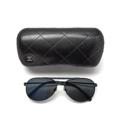 chanel pilot aviator sunglasses